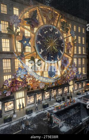 Christian Dior's carousel of dreams is the theme for the Saks Fifth ...