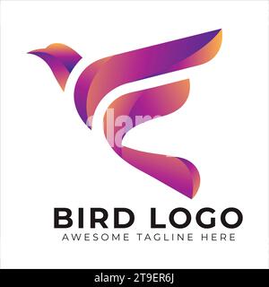 Bird Logo Design Creative and Professional Logo Design Stock Vector