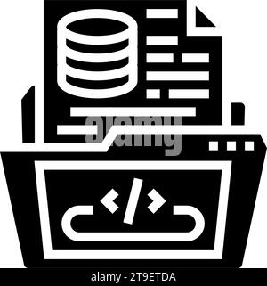 software prototyping glyph icon vector illustration Stock Vector