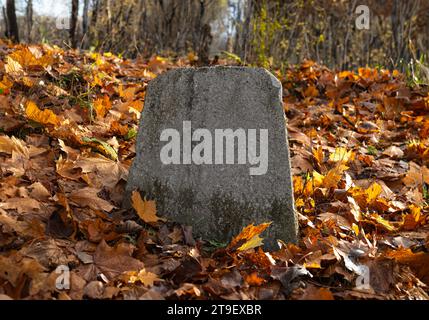 Old ancient gravestone, tomb stone Stock Photo