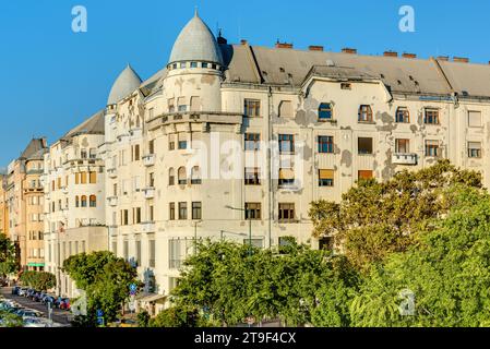 Budapest, Palatinus-Häuser, Pozsonyi út 2-18, Vidor Emil 1912-1913 // Budapest, Palatinus-Houses, Pozsonyi út 2-18, Vidor Emil 1912-1913 Stock Photo