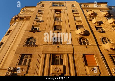 Budapest, Palatinus-Häuser, Pozsonyi út 2-18, Vidor Emil 1912-1913 // Budapest, Palatinus-Houses, Pozsonyi út 2-18, Vidor Emil 1912-1913 Stock Photo