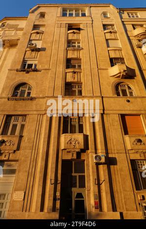 Budapest, Palatinus-Häuser, Pozsonyi út 2-18, Vidor Emil 1912-1913 // Budapest, Palatinus-Houses, Pozsonyi út 2-18, Vidor Emil 1912-1913 Stock Photo