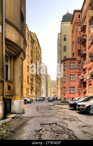 Budapest, Palatinus-Häuser, Pozsonyi út 2-18, Vidor Emil 1912-1913 // Budapest, Palatinus-Houses, Pozsonyi út 2-18, Vidor Emil 1912-1913 Stock Photo