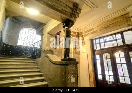 Budapest, Wohnhaus Saletrom utca 6 // Budapest, Apartment House Saletrom utca 6 Stock Photo