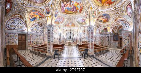 SALERNO, ITALY - OCTOBER 13, 2022: Salerno Cathedral in the crypt of Saint Matthews. Stock Photo