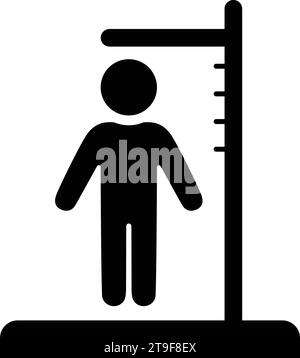 Height scale Icon. is use in designing and developing websites, commercial, print media, web or any type of design project. Stock Vector