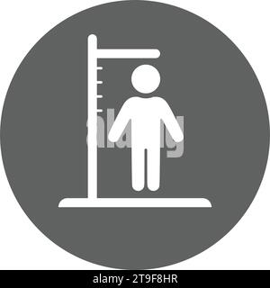 Height scale Icon. is use in designing and developing websites, commercial, print media, web or any type of design project. Stock Vector