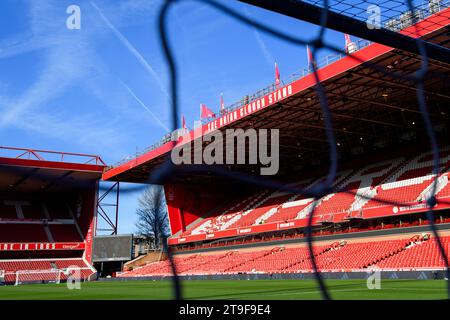 Brian Clough stand during the Premier League match between Nottingham Forest and Brighton and Hove Albion at the City Ground, Nottingham on Saturday 25th November 2023. (Photo: Jon Hobley | MI News) Credit: MI News & Sport /Alamy Live News Stock Photo