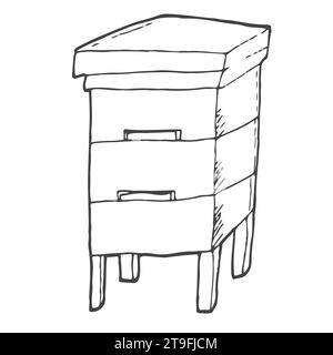 Apiary icon. Monochrome simple Apiary icon for templates, web design Stock Vector