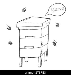 Apiary icon. Monochrome simple Apiary icon for templates, web design Stock Vector
