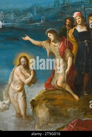 The Baptism of Christ (detail) 1615-16 by Frans Ii Francken Stock Photo