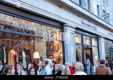 Abercrombie Fitch store UK the Abercrombie and Fitch shop exterior on Regent Street central London UK Stock Photo Alamy