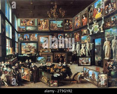 The Gallery of Cornelis van der Geest 1628 by Willem Van Haecht Stock Photo