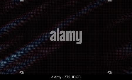 waves of colorful points. Digital data splash of point array. Futuristic smooth glitch UI element Stock Vector
