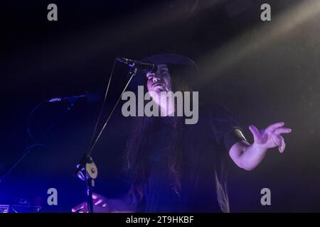 Milan, Italy. 07th Nov, 2023. Pollard Berrier of Archive is performing at the Live Music Club in Milan, Italy, on November 7, 2023. (Photo by Roberto Finizio/NurPhoto) Credit: NurPhoto SRL/Alamy Live News Stock Photo