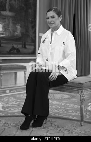 The dancer Sara Baras poses during the portrait session at the Real de Madrid tratro October 25, 2023 Spain Featuring: Sara Baras Where: Madrid, Spain When: 25 Oct 2023 Credit: Oscar Gonzalez/WENN Stock Photo