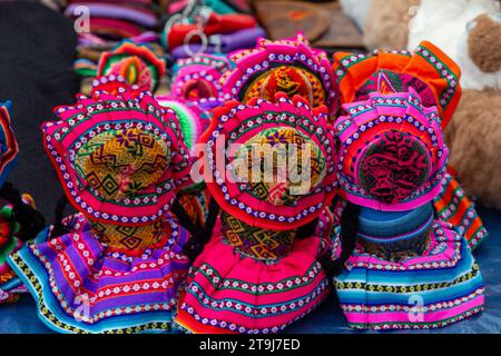 Handmade Peruvian Dolls for Souvenirs Stock Photo
