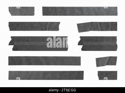 Masking Tape, adhesive tape isolated on white background. Stock Photo