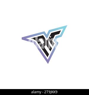 AI letter combination cool logo esport or gaming initial logo as a inspirational concept design Stock Vector