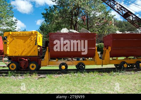 Mining process in Real Del Monte, Hidalgo, Mexico Stock Photo