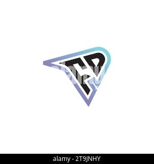FD letter combination cool logo esport or gaming initial logo as a inspirational concept design Stock Vector