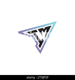 IM letter combination cool logo esport or gaming initial logo as a inspirational concept design Stock Vector