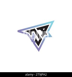 JA letter combination cool logo esport or gaming initial logo as a inspirational concept design Stock Vector