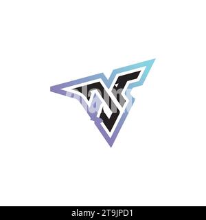 JI letter combination cool logo esport or gaming initial logo as a inspirational concept design Stock Vector