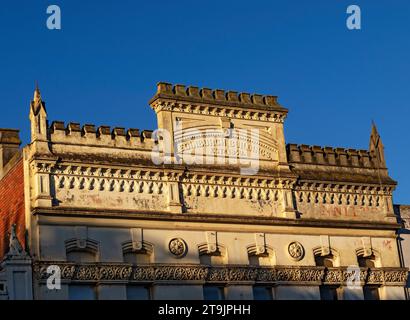 Ballarat Australia /  The 1859  Edinburgh buildings making it one of the oldest surviving buildings in the city.This beautiful building's upper facade Stock Photo