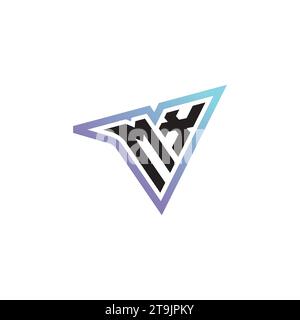 MX letter combination cool logo esport or gaming initial logo as a inspirational concept design Stock Vector