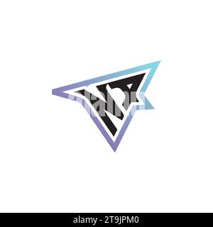 NA letter combination cool logo esport or gaming initial logo as a inspirational concept design Stock Vector