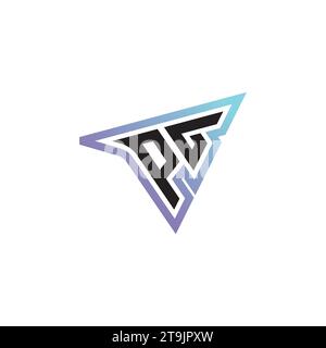 PG letter combination cool logo esport or gaming initial logo as a inspirational concept design Stock Vector
