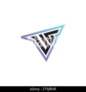 UG letter combination cool logo esport or gaming initial logo as a inspirational concept design Stock Vector