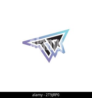 TQ letter combination cool logo esport or gaming initial logo as a inspirational concept design Stock Vector