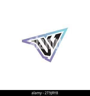 VV letter combination cool logo esport or gaming initial logo as a inspirational concept design Stock Vector