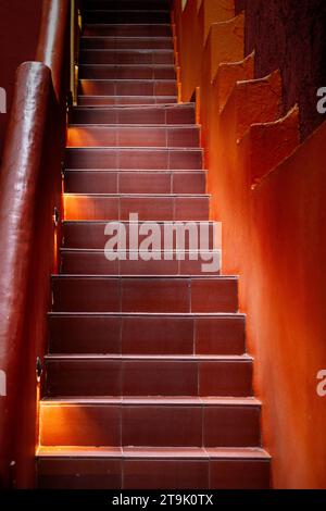 Red Steps (Image Modified) Stock Photo