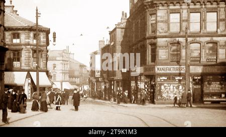 The Cross, Keighley, early 1900s Stock Photo