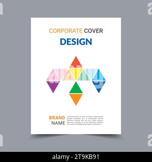 Corporate Book Covers, Brochures, Flyers Tamplate Stock Vector