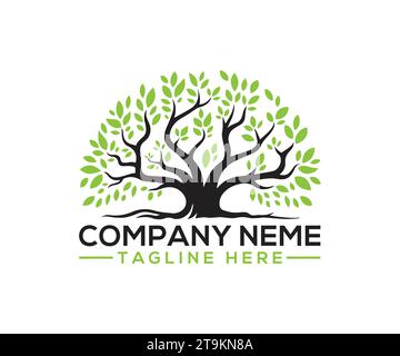 Tree leaf vector logo design eco friendly concept Stock Vector Image ...