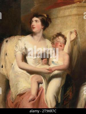 Portrait of Anne, Countess of Charlemont and her Son James c. 1805 by Sir Thomas Lawrence Stock Photo