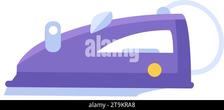 Separation of home electric iron, electronic home devices. Devices out of use and subject to disposal. Recycling of industrial products. Simple flat v Stock Vector