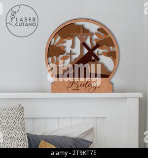 Good Friday Multilayer Digital Laser Cut is specially prepared for the laser cut, CNC router machine and other cutting machines. Stock Vector