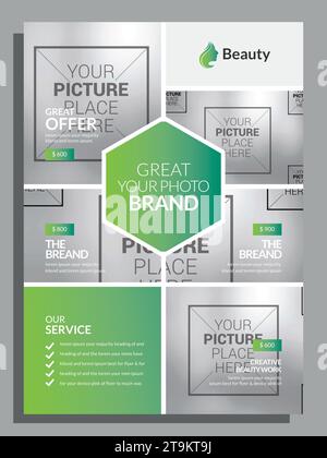 Beauty Flyer Template Stock Vector