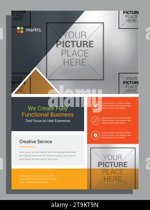 Corporate Business Flyer Design Stock Vector