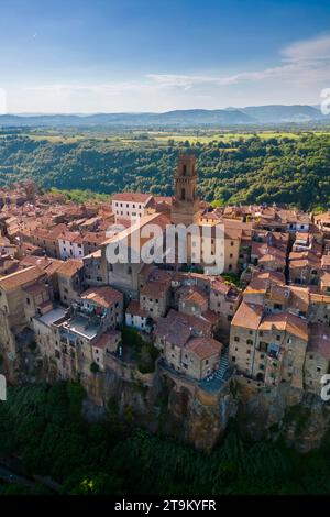 Panorama of the Pitigliano, Maremma, Province of Grosseto, Tuscany ...