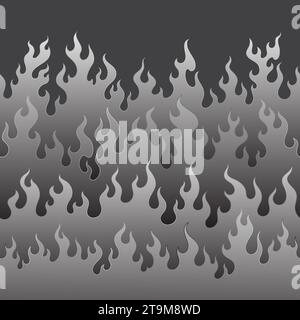 oriental flame seamless background gradient vector illustration Stock Vector