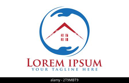 The Best Modern Home/House/property/building creative logo design Stock Vector