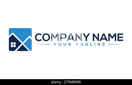 The Best Modern Home/House/property/building creative logo design Stock Vector