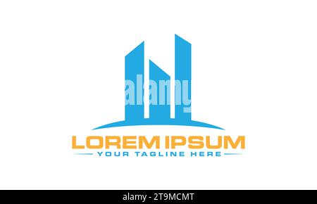 The Best Modern Home/House/property/building creative logo design Stock Vector